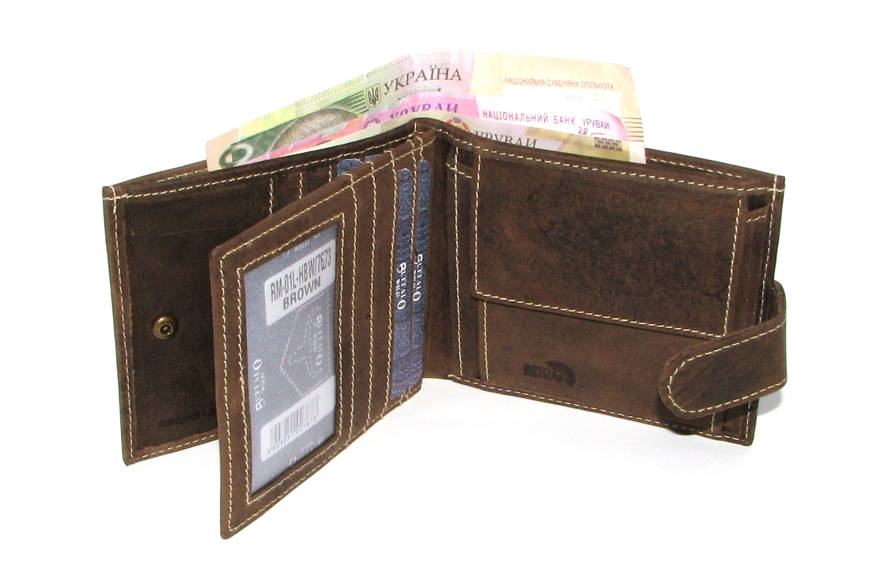 Кошелек мужской Buffalo Wild RM-01L-HBW BROWN Кошелек мужской Buffalo Wild RM-01L-HBW BROWN